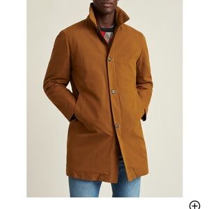 Bonobos Men’s Trench Coat in Warm Caramel Brown